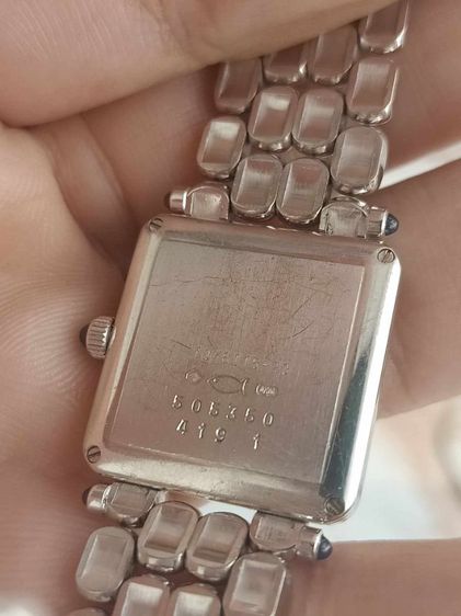 นาฬิกา Chopard Diamond Ladies 18k Solid White Gold ขอบเพชรแท้โรงงาน3แถว112เม็ด รวม2กะรัต แบรนด์Hi-End ระดับโลก หน้าปัดขาว หลักโรมัน  รูปที่ 15