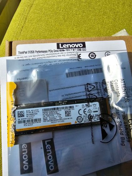 ที่เก็บข้อมูลและเมมโมรี่การ์ด SSD M.2 NVMe 512GB Lenovo ของใหม่่ ซีลเดิม ประกัน1ปี