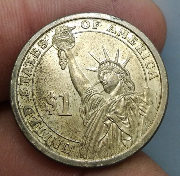 7026-เหรียญ 1 Dollar ที่ระลึกประธานาธิบดี JAMES MONROE 5th PRESIDENT รูปที่ 8
