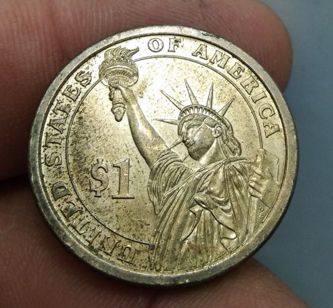 7026-เหรียญ 1 Dollar ที่ระลึกประธานาธิบดี JAMES MONROE 5th PRESIDENT รูปที่ 3