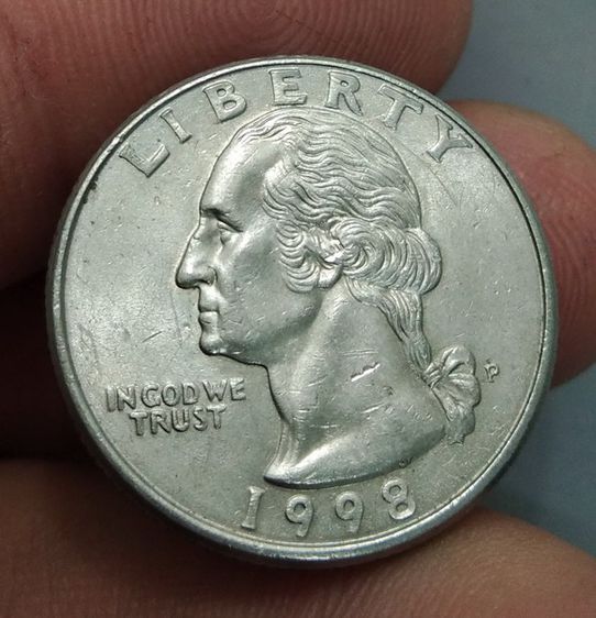 7029-เหรียญกษาปณ์ต่างประเทศสหรัฐอเมริกา ประธานาธิบดี จอร์จ วอชิงตัน หลังนกอินทรีย์ รูปที่ 3