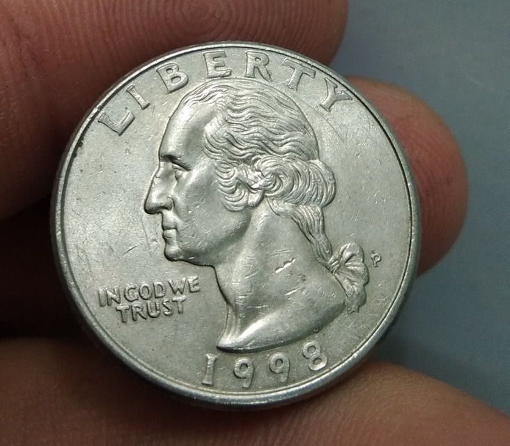 7029-เหรียญกษาปณ์ต่างประเทศสหรัฐอเมริกา ประธานาธิบดี จอร์จ วอชิงตัน หลังนกอินทรีย์ รูปที่ 11