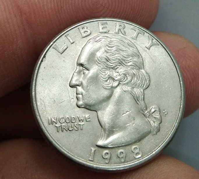 7029-เหรียญกษาปณ์ต่างประเทศสหรัฐอเมริกา ประธานาธิบดี จอร์จ วอชิงตัน หลังนกอินทรีย์ รูปที่ 16