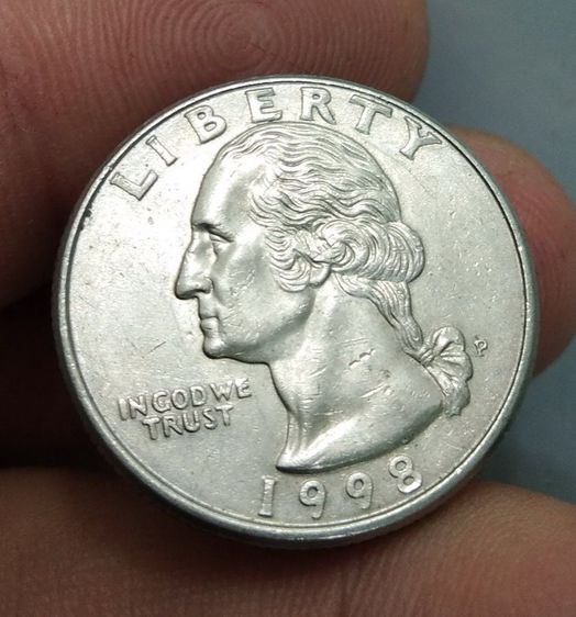 7029-เหรียญกษาปณ์ต่างประเทศสหรัฐอเมริกา ประธานาธิบดี จอร์จ วอชิงตัน หลังนกอินทรีย์ รูปที่ 12