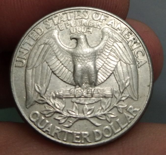 7029-เหรียญกษาปณ์ต่างประเทศสหรัฐอเมริกา ประธานาธิบดี จอร์จ วอชิงตัน หลังนกอินทรีย์ รูปที่ 13