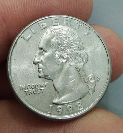 7029-เหรียญกษาปณ์ต่างประเทศสหรัฐอเมริกา ประธานาธิบดี จอร์จ วอชิงตัน หลังนกอินทรีย์ รูปที่ 4