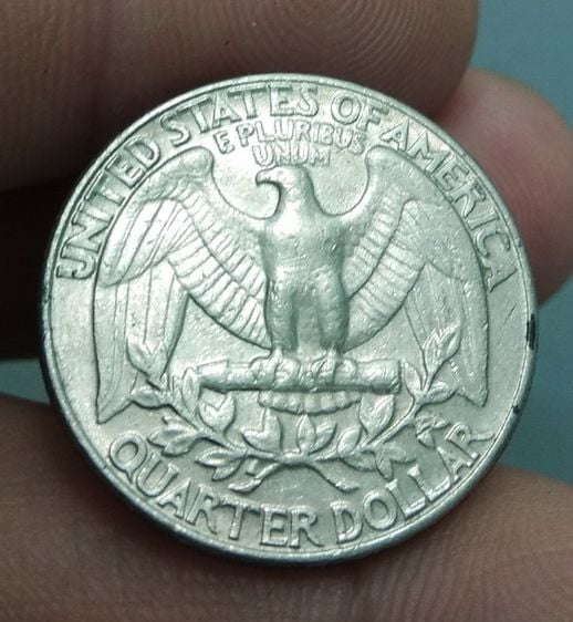 7066-เหรียญกษาปณ์ต่างประเทศสหรัฐอเมริกา หน้าประธานาธิบดีจอร์จ วอชิงตัน หลังนกอินทรีย์ ขนาด 2.3 ซม รูปที่ 12