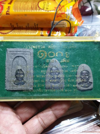 หลวงปู่ทวด รุ่น 100 ปี อาจารย์ทิม เนื้อว่านผสมดินกากยายักษ์ ปี 2555 1 ชุด(มี 3 องค์)

เหมาไปเหรียญ รูปที่ 9