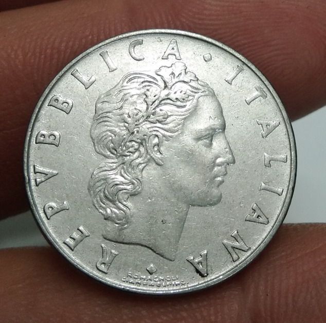 7082-เหรียญค่างประเทศอิตาลี หลังคนตีเหล็ก รูปที่ 14