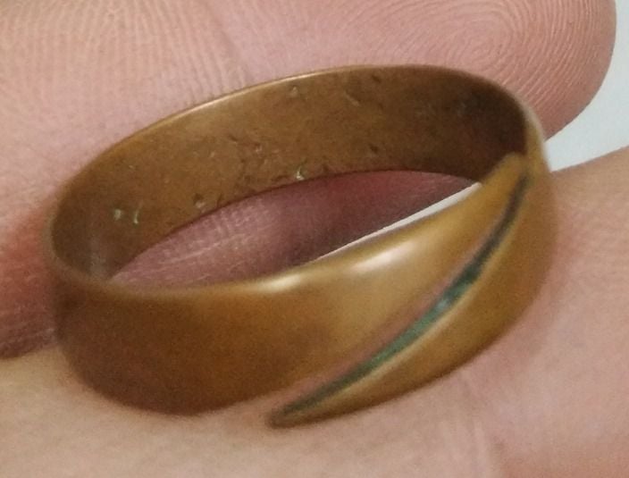 7097-แหวนเนื้อทองแดง ขนาดเส้นผ่าศูนย์กลางประมาณ 21 มม รูปที่ 5