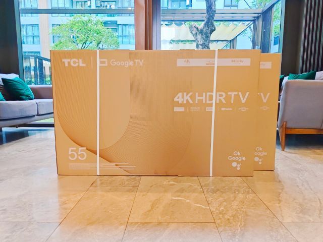 ทีวี TCL Smart TV 55 นิ้ว 4K Google TV มือหนึ่ง ประกันซ่อมถึงบ้าน 3 ปี