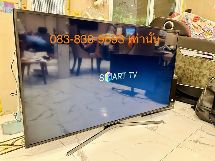 Samsung LED TV smart tv 55นิ้ว ua55ju6400 เครื่องและรีโมทตามรูปค่ะ ใช้งานปกติ รูปที่ 1
