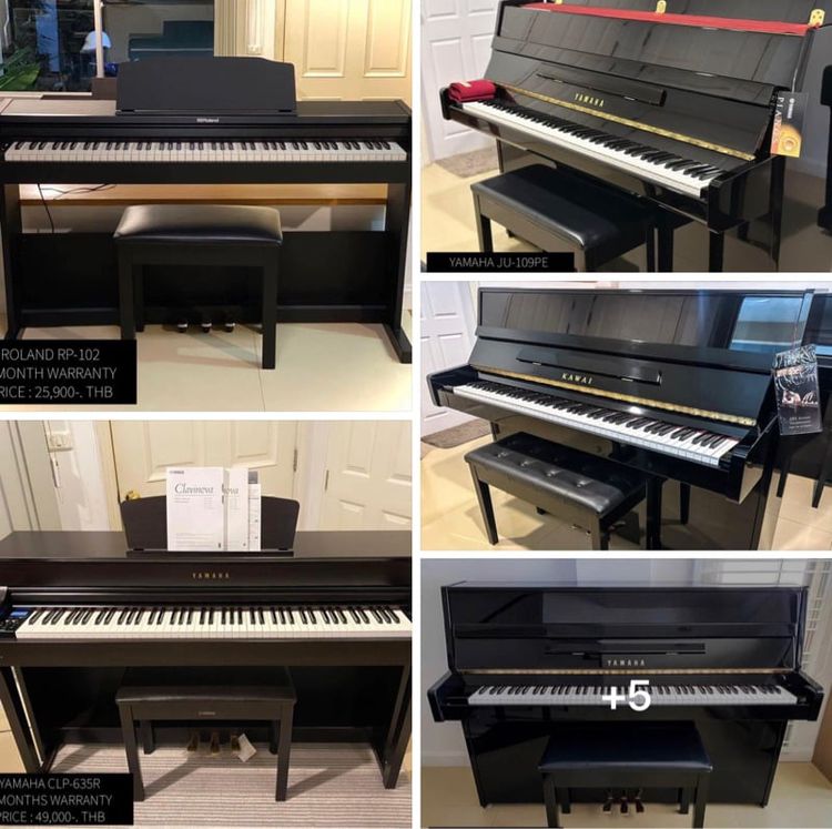 เปียโนอัพไรท์ รับซื้อ-ขายเปียโน YAMAHA KAWAI ROLAND คุณภาพ สภาพใหม่