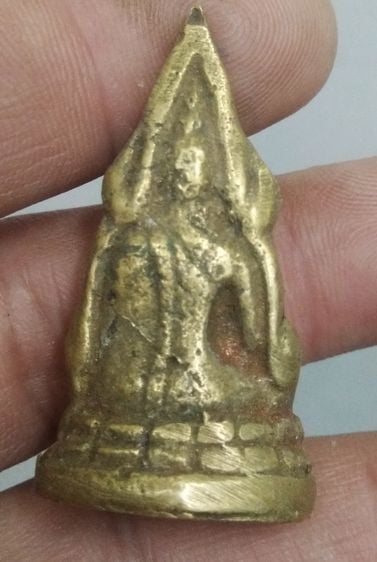 7144-รูปหล่อพระพุทธชินราชเนื้อทองเหลือง รูปที่ 4