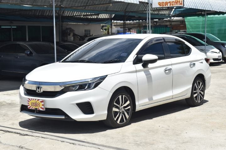 Honda City 2020 1.0 SV Sedan เบนซิน ไม่ติดแก๊ส เกียร์อัตโนมัติ ขาว