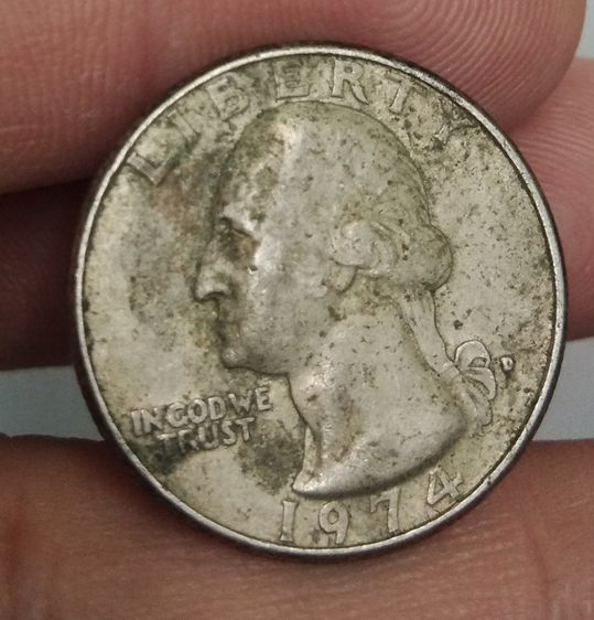7238-เหรียญต่างประเทศสหรัฐอเมริกา  ประธานาธิบดีจอร์จวอชิงตัน หลังนกอินทรีย์ รูปที่ 11