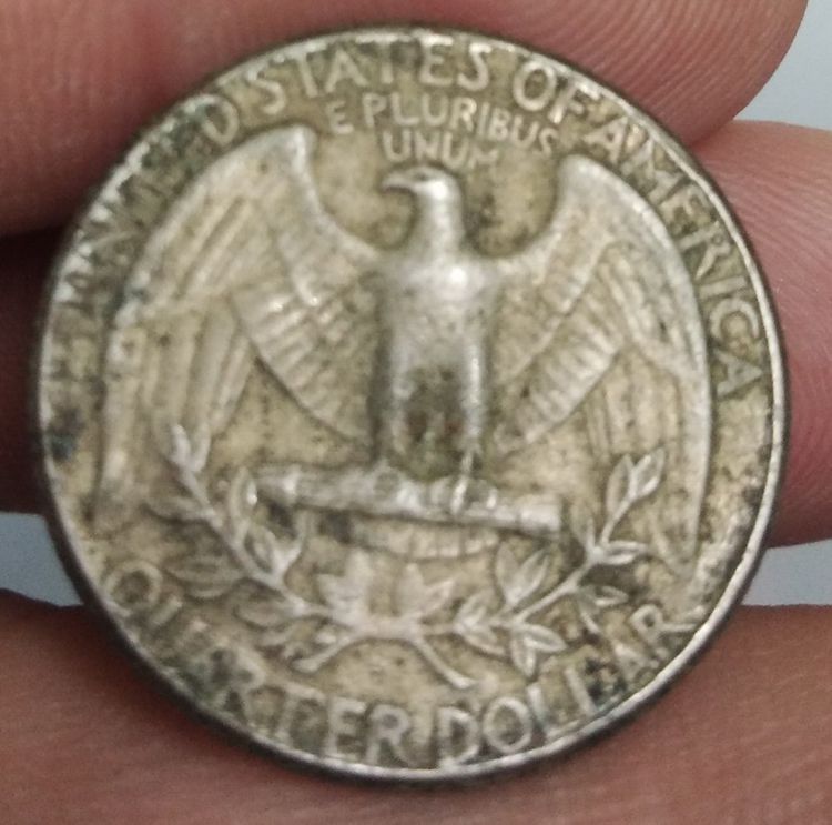 7238-เหรียญต่างประเทศสหรัฐอเมริกา  ประธานาธิบดีจอร์จวอชิงตัน หลังนกอินทรีย์ รูปที่ 18