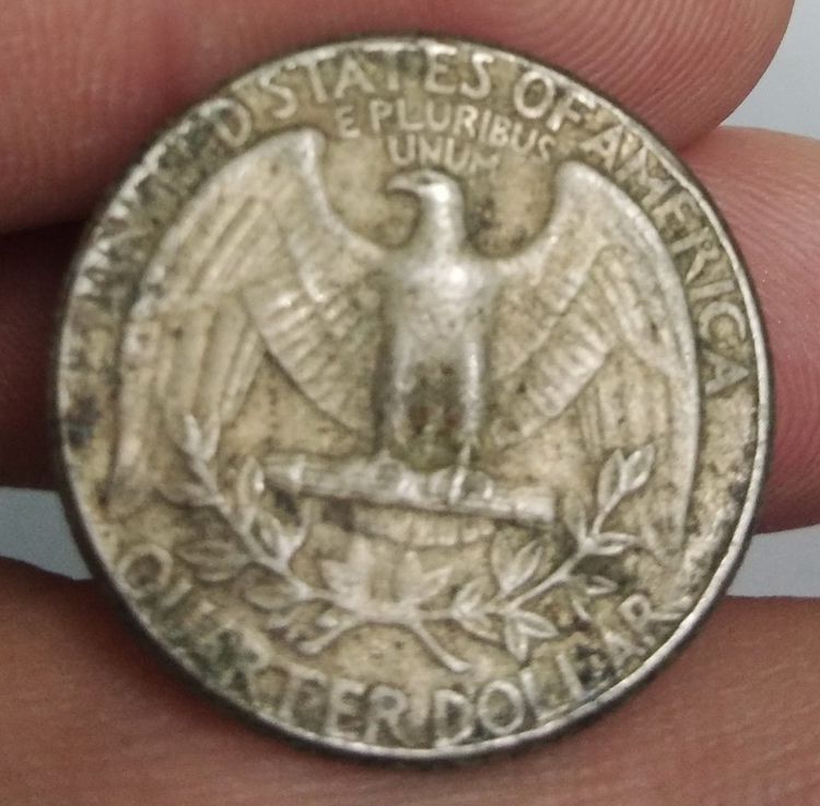 7238-เหรียญต่างประเทศสหรัฐอเมริกา  ประธานาธิบดีจอร์จวอชิงตัน หลังนกอินทรีย์ รูปที่ 10