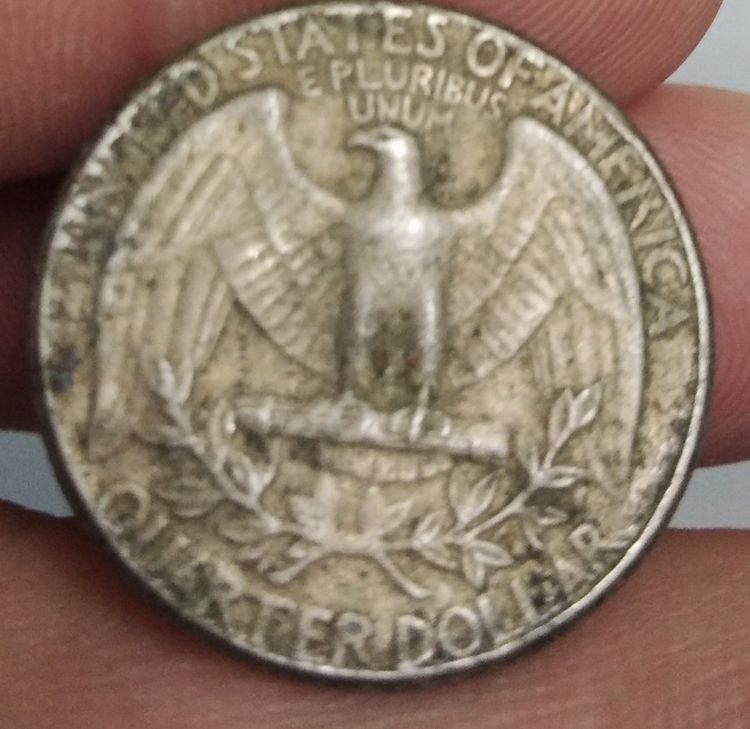7238-เหรียญต่างประเทศสหรัฐอเมริกา  ประธานาธิบดีจอร์จวอชิงตัน หลังนกอินทรีย์ รูปที่ 16