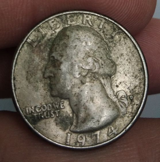 7238-เหรียญต่างประเทศสหรัฐอเมริกา  ประธานาธิบดีจอร์จวอชิงตัน หลังนกอินทรีย์ รูปที่ 17