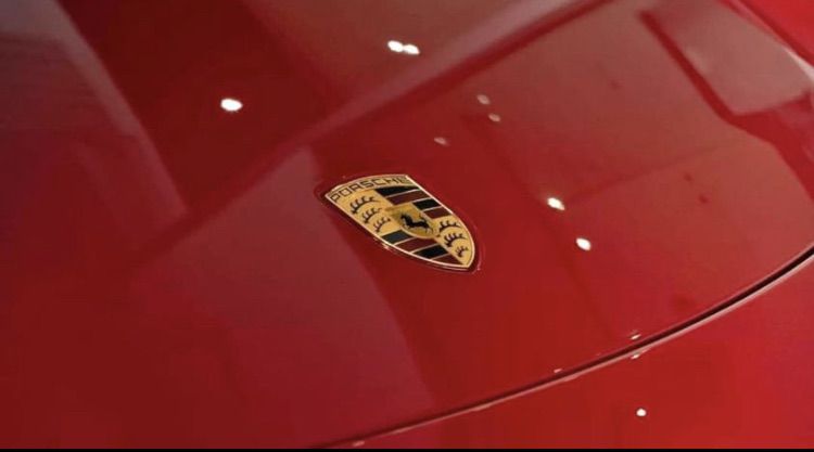 โลโก้ฝาโปรงหน้า ฝาล้อ Porsche 75 mm. Chrome ใส่ล้อ Porsche Panamera Cayenne Cayman Macan Boxster 911 รูปที่ 9