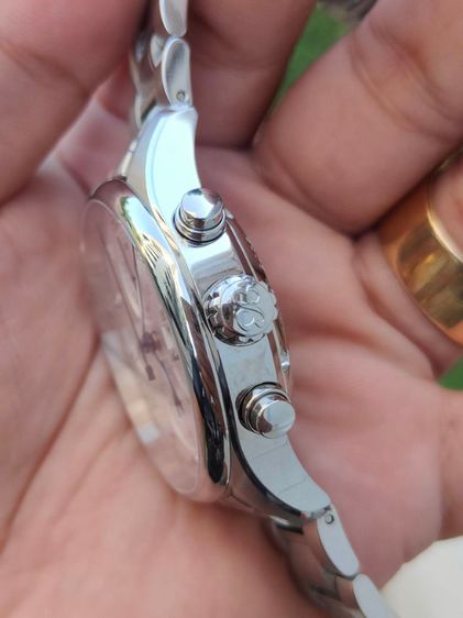 นาฬิกา ERNEST BOREL Chronograph Mechanical GS7350R หน้าปัดขาว  รูปที่ 4