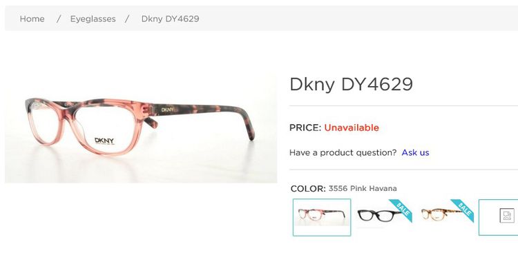 DKNY DY4629 3556 Glasses Frames Cat Eye Clear Pink Black Tortoise 52 15 140 mm กรอบแว่นตาของแท้มือสอง ทรง Cat Eye กับแบรนด์ดีๆ งานสวยๆ เลนส์ รูปที่ 9