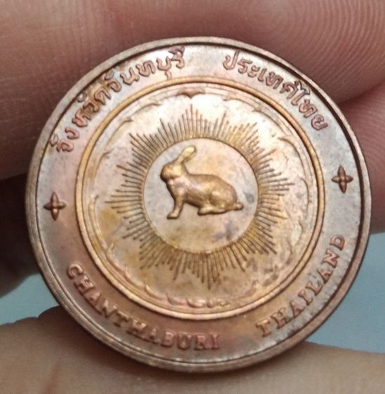 7295-เหรียญประจำจังหวัดจันทบุรี หลังอนุสาวรีย์พระเจ้าตากสินมหาราช เนื้อทองแดง รูปที่ 11
