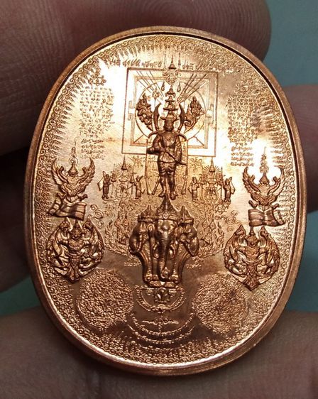 8064-เหรียญมหายันต์ พิมพ์สมเด็จพระนเรศวรมหาราชทรงยืน เนื้อทองแดง พร้อมซองเดิม อ.หม่อม รูปที่ 12