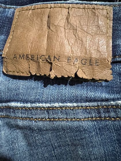 กางเกงยีนส์ AMERICAN EAGLE ผ้ายืด ฟอกเฟตแต่งสะกิดสวย รูปที่ 12