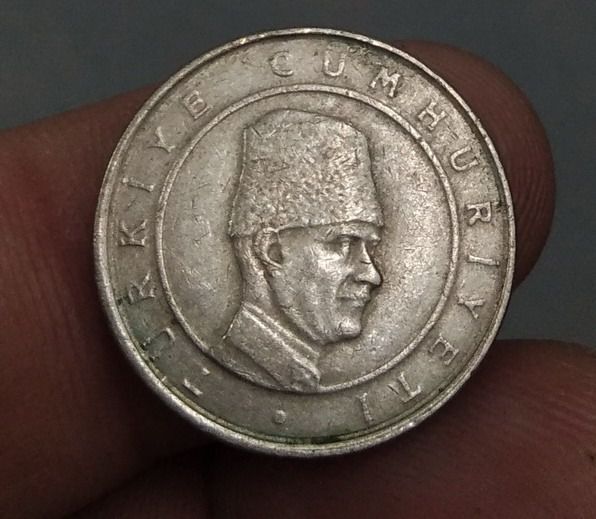 8349-เหรียญต่างประเทศตุรกี Turkey's Bin Lira coins 100 BIN Lira รูปที่ 10