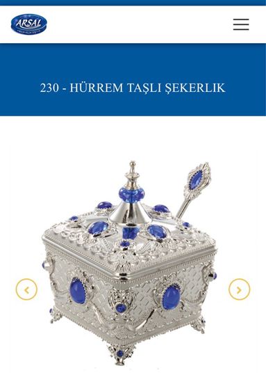 ถ้วยใส่น้ำตาล แบรนด์ Arsal ดีไซน์ ศิลปะสวยงาม งานตุรกี นำเข้า รูปที่ 6