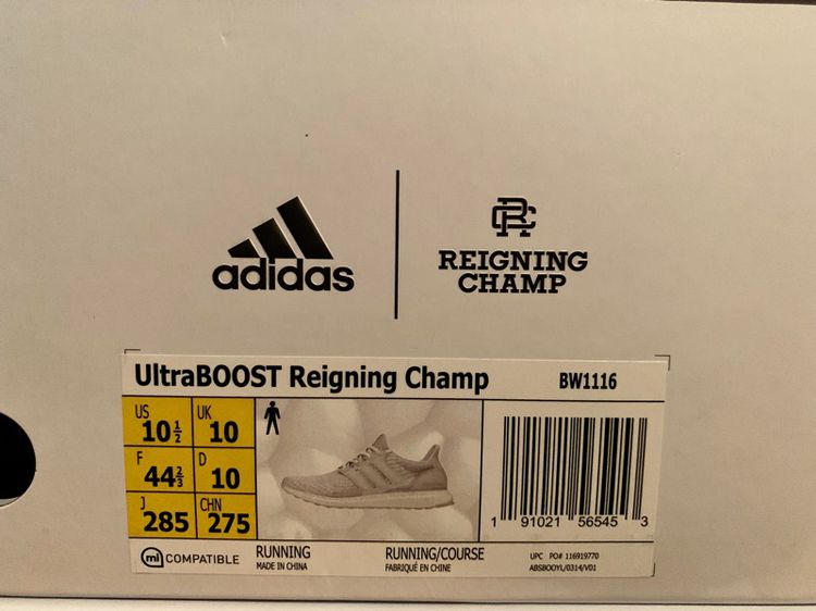 รองเท้า Adidas Ultra Boost 3.0 x Reigning Champ White รูปที่ 14