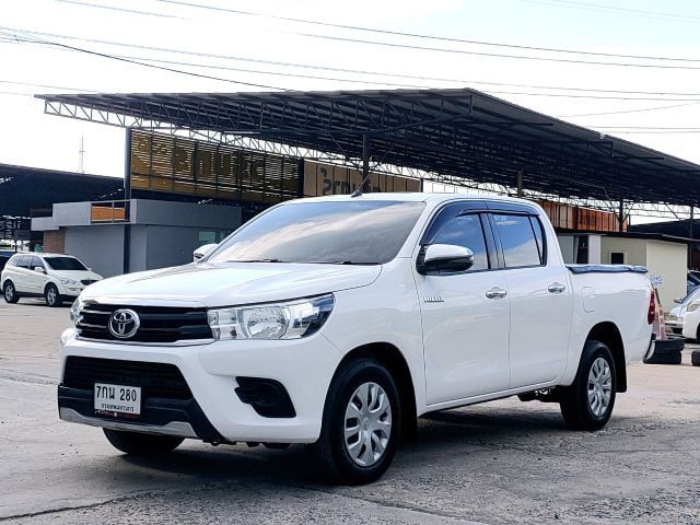 Toyota Hilux Revo 2018 2.4 J Plus Pickup ดีเซล ไม่ติดแก๊ส เกียร์ธรรมดา ขาว