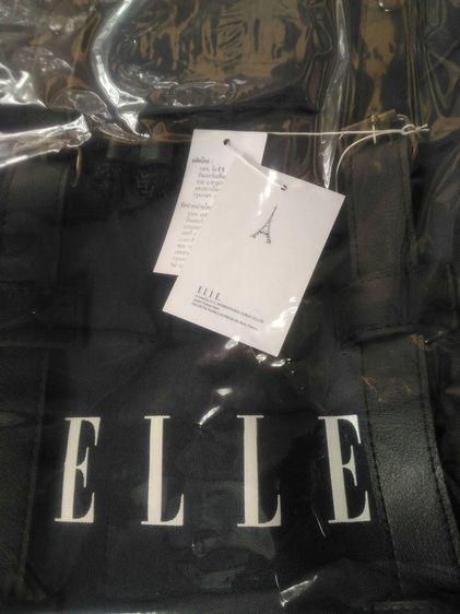 ส่งจากไทย กระเป๋าเป้ ELLE Nylon Hitch Backpack สี Navy Blue ของเเท้ ของใหม่ เอลล์ แอล เป้ กระเป๋า โน๊ตบุ๊ค notebook รูปที่ 2