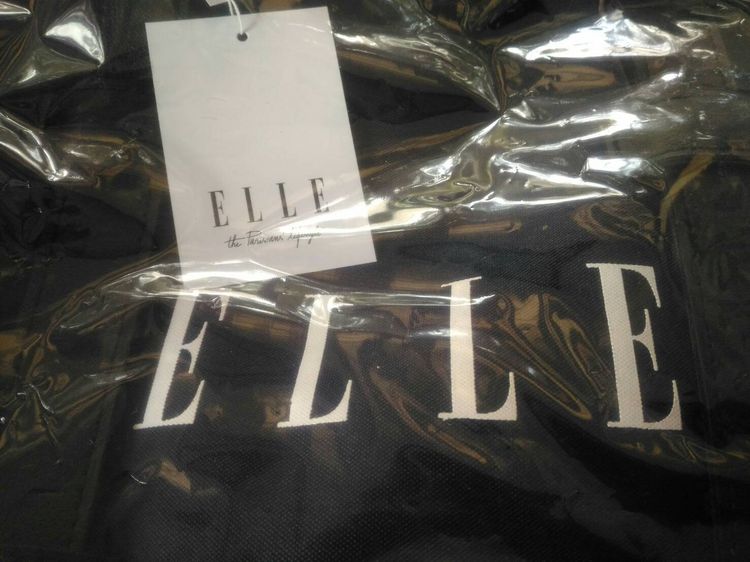 ส่งจากไทย กระเป๋าเป้ ELLE Nylon Hitch Backpack สี Navy Blue ของเเท้ ของใหม่ เอลล์ แอล เป้ กระเป๋า โน๊ตบุ๊ค notebook รูปที่ 3