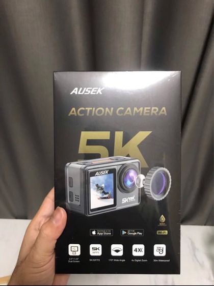  กล้องกันน้ำ กล้อง 5K จอสัมผัส AUSEK AT-S81TR Action Camera เซ็นเซอร์ SONY 