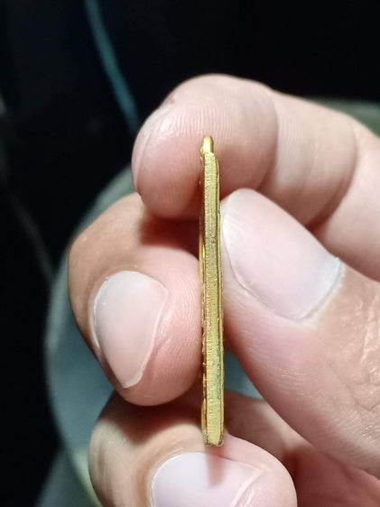 เหรียญเจ้าคุณนรฯ สี่เหลี่ยมหน้าใหญ่ กะไหล่ทอง รูปที่ 4