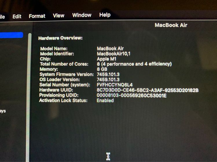 MacBook Air M1 2020 RAM8 SSD256 รูปที่ 4