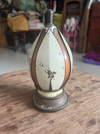 ที่ใส่บุหรี่ทองเหลืองโบราณ รูปที่ 2