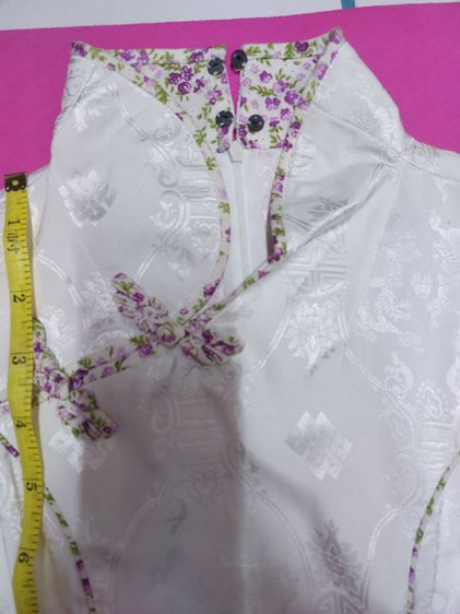 เสื้อคอจีนสีขาวจากไต้หวัน รูปที่ 4