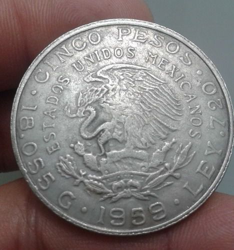 6245-เหรียญต่างประเทศ เงินเปโซ หลังนกอินทรีย์ ขนาดเส้นผ่าศูนย์กลางประมาณ 3.5 ซม รูปที่ 15