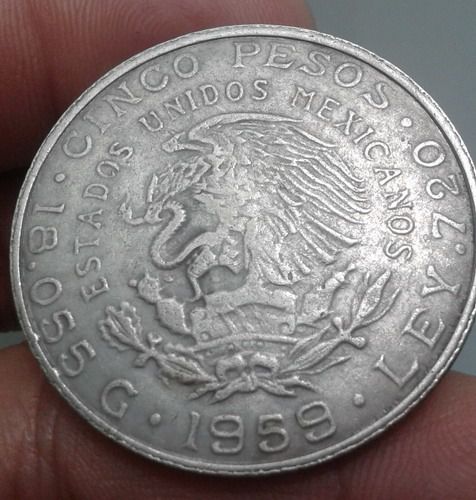 6245-เหรียญต่างประเทศ เงินเปโซ หลังนกอินทรีย์ ขนาดเส้นผ่าศูนย์กลางประมาณ 3.5 ซม รูปที่ 10