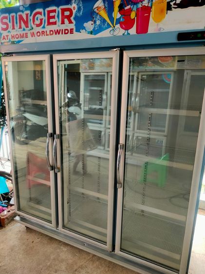 อื่นๆ เครื่องทำน้ำเย็น ตู้แช่ 3ประตู ซิงเกอร์ มือสองสภาพดีใช้งานปกติ