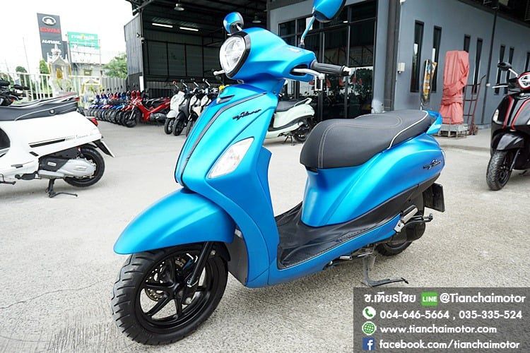 Yamaha 2022 ★ดาวน์ 7,000 ★GRAND FILANO HYBRID ปี65 สีน้ำเงินสวยๆ สภาพสวยกริ๊บ (ไมล์วิ่ง9378โล) ไฟหน้าLED ขับขี่ง่าย  พร้อมใช้งาน ราคา 52500