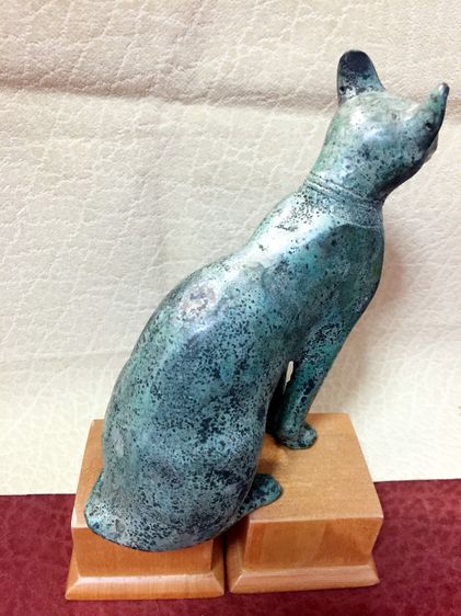 แมวทองเหลืองทำสีสนิมเขียว รูปที่ 11