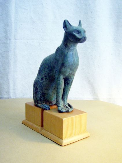 แมวทองเหลืองทำสีสนิมเขียว รูปที่ 6