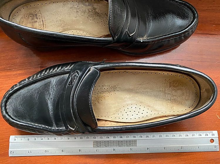 รองเท้าสุขภาพหนังแท้สีดำ SAS made in USA. ขนาด 7.5 (27 ซม.) รูปที่ 10