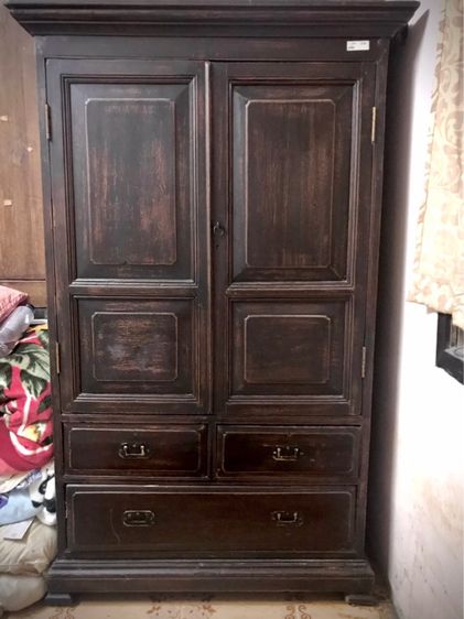 ตู้เสื้อผ้าไม้สักโบราณ รูปที่ 6