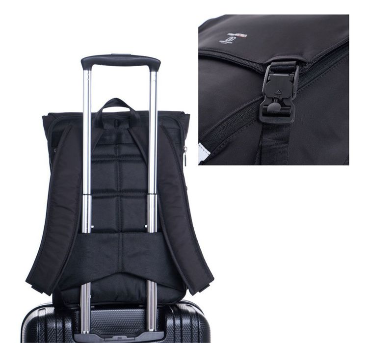 กระเป๋าเป้ Hedgren Link Joint Black Backpack Laptop Carry Bag  รูปที่ 10
